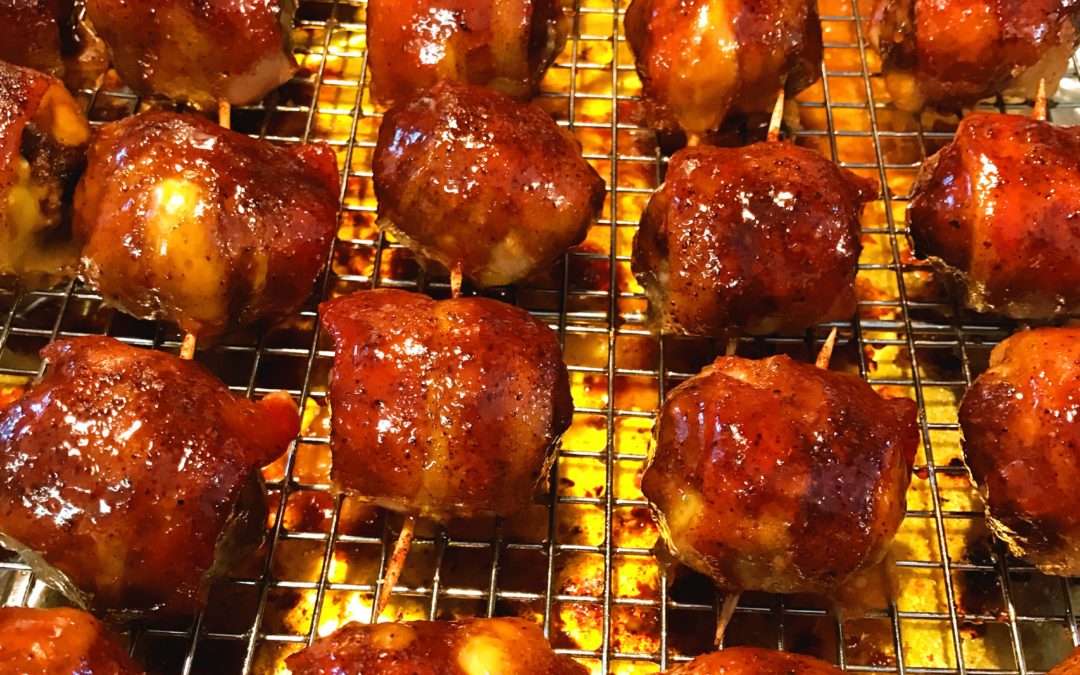Bacon Wrapped BBQ Meatballs