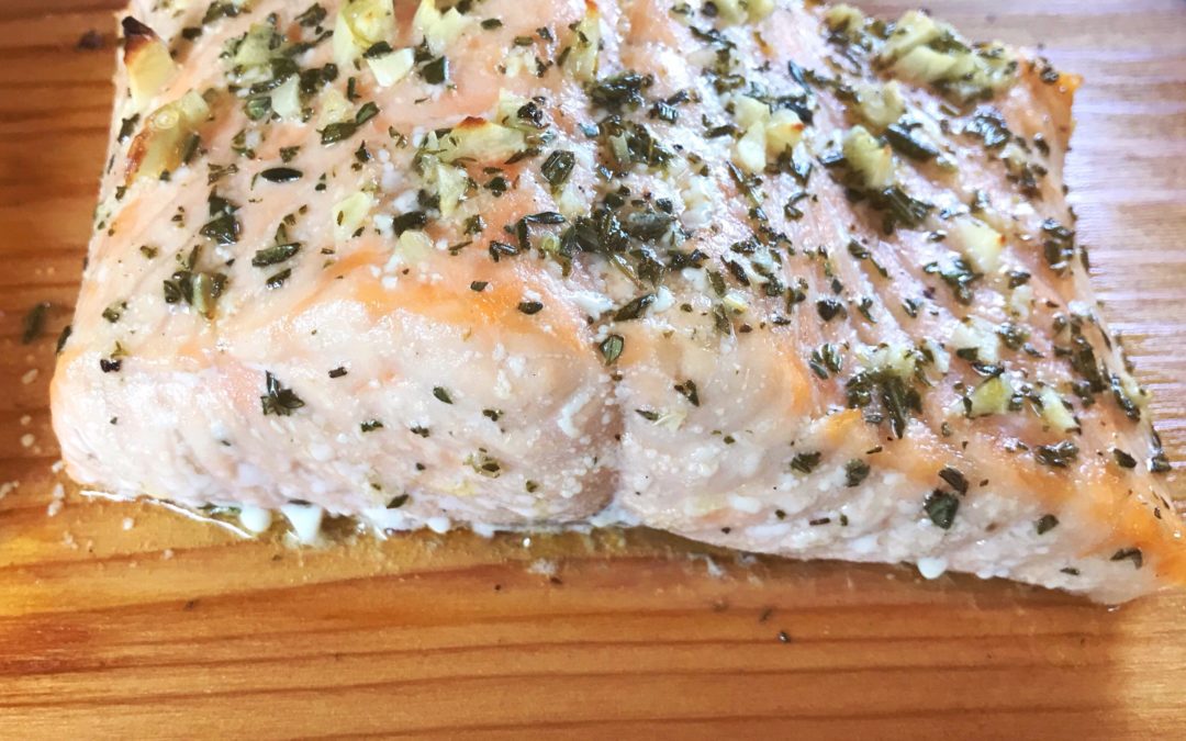 Cedar Plank Salmon & Fire Roasted Salsa