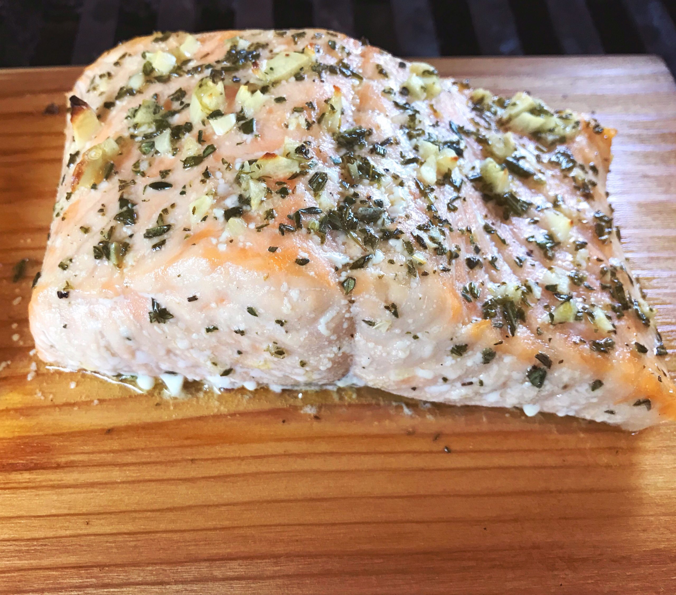 Cedar Plank Salmon & Fire Roasted Salsa from Ray Sheehan