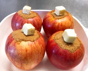 Prepped apples