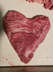 heart shaped steak