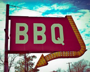 BBQ business sign